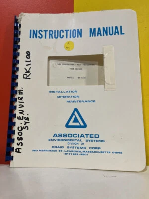 Cámara de prueba asociada de baja temperatura y alta temperatura modelo RK-1100 manual Foto 1 de 2