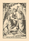 Der heilige Franz Patrizzi Franziskus von Siena St. Holzstich Sankt A4 1042