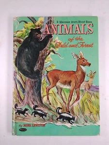 "Animals Of The Field & Forest" Mina Lewiton Vtg Whitman Learn About Book 1961 - Picture 1 of 14