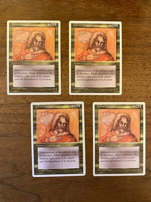 Tobias Andrion x4 NM NEVER PLAYED 4x 1995 MtG Chronicles Magic FREE SHIPPING - Image 1 of 2