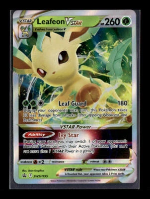 SWSH: Sword & Shield Promo Cards #SWSH195 Leafeon VSTAR - Image 1 of 2