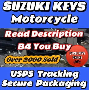 Suzuki Motorcycle Keys Cut to Your Key Code READ DESCRIPTION B4 YOU BUY‼️ - Picture 1 of 11