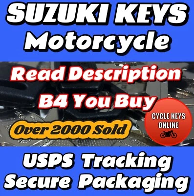 Suzuki Motorcycle Keys Cut to Your Key Code READ DESCRIPTION B4 YOU BUY‼️ - Image 1 of 4