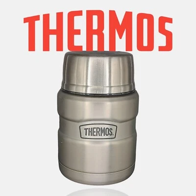 Termo 16 oz King Acero Inoxidable Tarro de Alimentos Contenedor con Cuchara Plegable NUEVO Foto 1 de 4