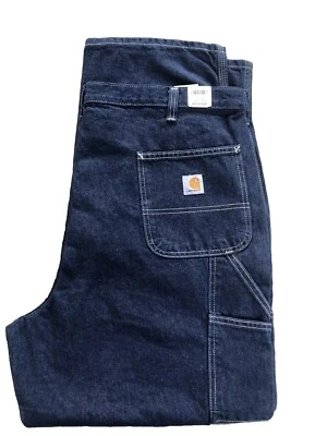 Lot Of 2 Carhartt Dungarees 34x32 Soft Cotton Denim Relaxed Fit  #382-83 - Image 1 of 4