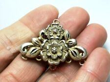 Collection Old Chinese Tibet Silver Carving flower necklace Pendant decoration