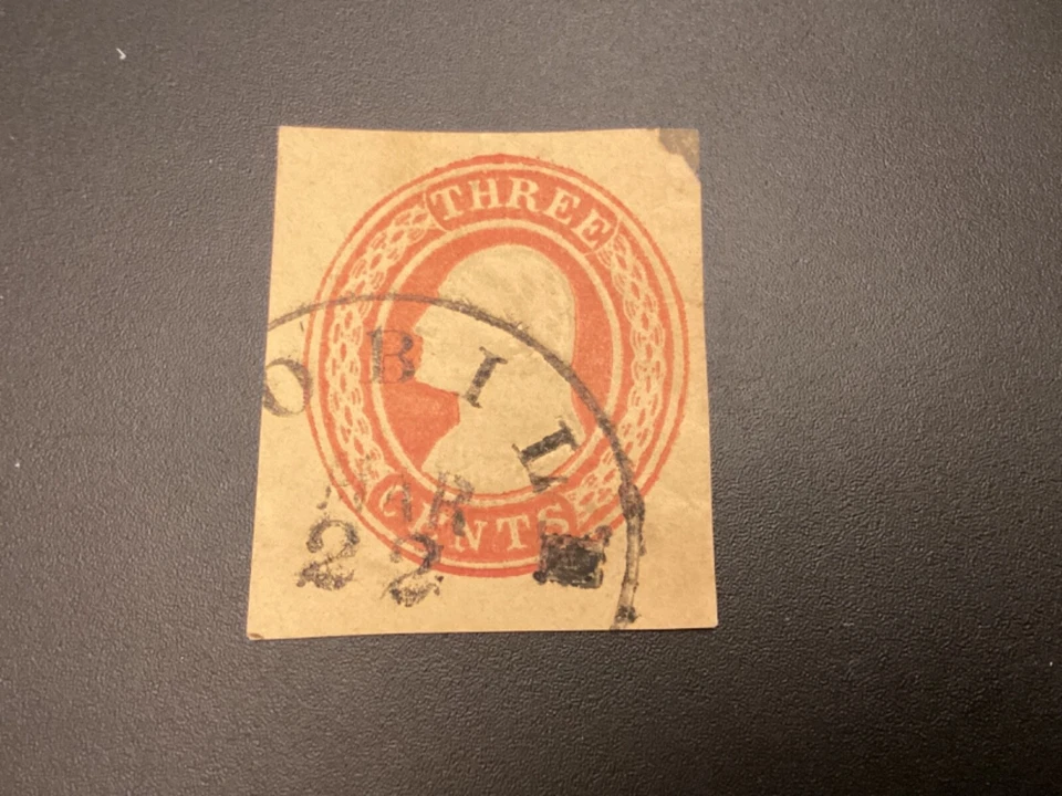 ICOLLECTZONE US Postal Stationary Cut Square U8 Clean CDS - Image 1 of 1