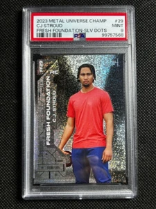 2023 Metal Universe #29 Fresh Foundation Silver Dots /299 SP C.J Stroud RC PSA 9 - Picture 1 of 2