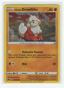 Pokemon Radianza Astrale 070/189 Hisuian Growlithe Cosmos Holo - Foto 1 di 1