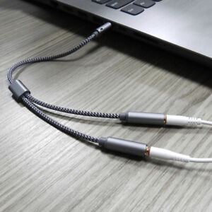 Kabel AUX Jack 3,5 mm Kabel audio Wtyczka na podwójne gniazdo Stereo Audio Kabel