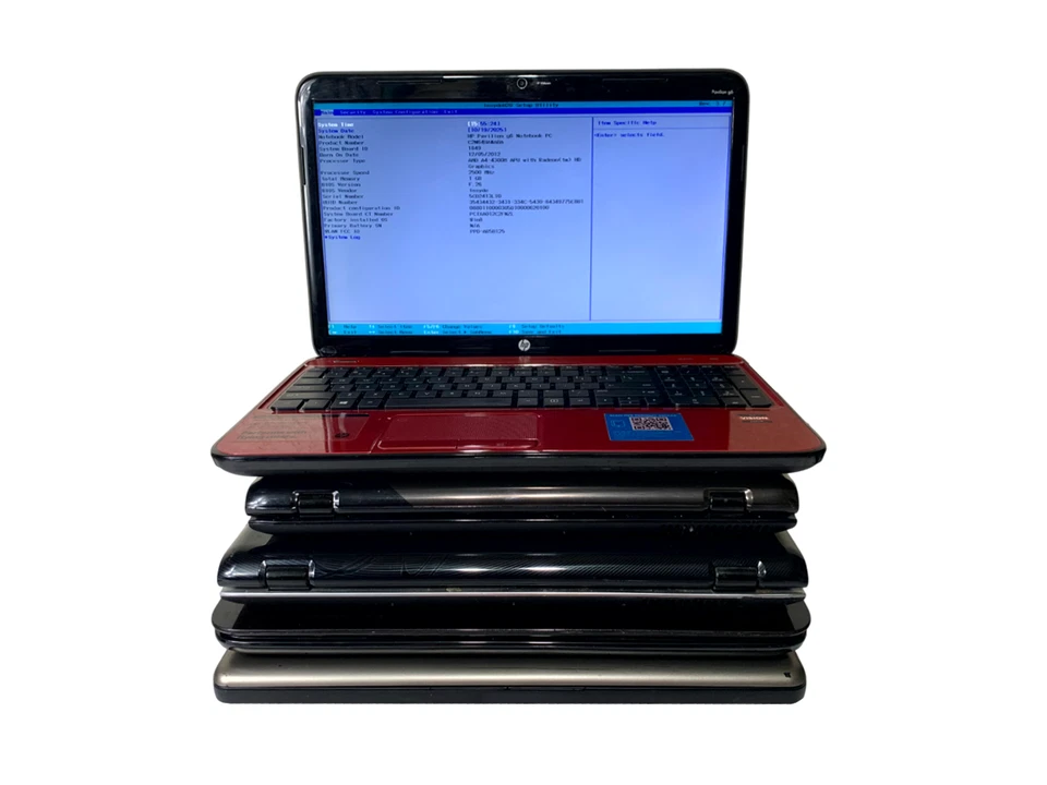 Lote de 5 - Portátiles HP Pavilion, Pentium Intel Core i3, AMD [Sin HD/AC] Foto 1 de 4