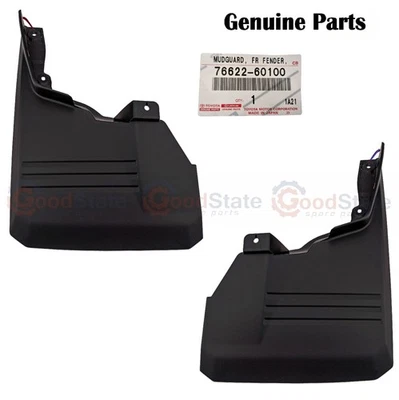 Genuine Toyota LandCruiser HZJ79 HZJ78 HZJ76 Front RH LH Mudguard Mudflap Set - Image 1 of 4