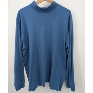 EUC 100% Pima Cotton L.L. Rollkragenpullover Pullover Bohnenblau Größe XL - Bild 1 von 3