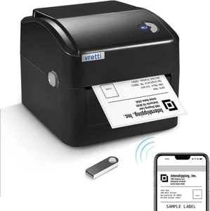 vretti Thermal Label Printer 4x6, Built-in Large Label Tray, WiFi & USB- Used - Picture 1 of 4