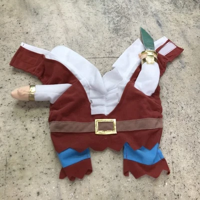 Disfraz de Perro Pirata Talla Mediana Mascota Halloween Conjunto Cachorro Vestido Piernas Delanteras Foto 1 de 4