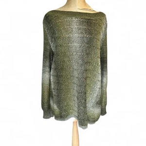 2 Dressbarn Pullover XL/1X oliv senf erdig ombre Goblincore Wald Zopfmuster - Bild 1 von 19
