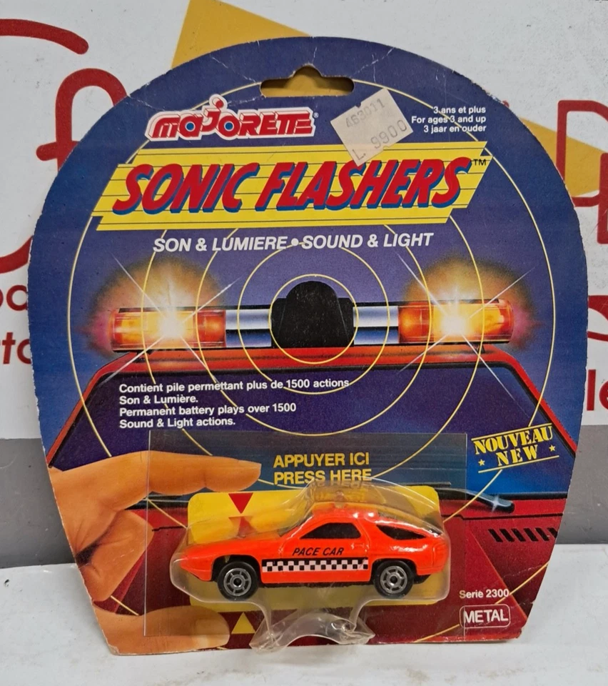 MAJORETTE 1/64 - SONIC FLASHERS PACE CAR   MADE IN FRANCE ANNI 80 - Immagine 1 di 2