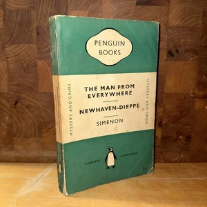 Vintage Penguin Crime : Man From Everywhere/ Newhaven-Dieppe : Simenon : 1952 - Picture 1 of 8