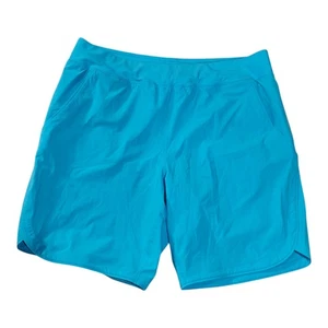 Lands End Women Short Sky Blue Loose Sz 16 - Picture 1 of 5