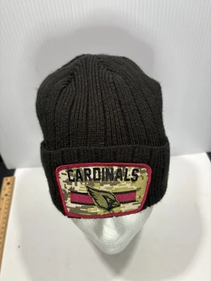 Sombrero tejido con puños New Era negro Arizona Cardinals saludo al servicio talla única Foto 1 de 4