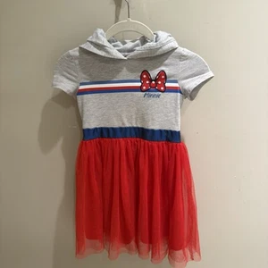 Disney Parks Dress Small Americana Formal Party USA Mickey Minnie Mouse Girls 6 - Picture 1 of 5