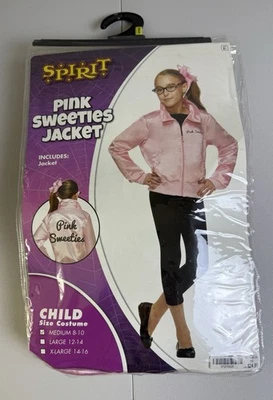 Girls PINK SWEETIES GREASE Pink Ladies Halloween Costume  M(8-10) by Spirit - Image 1 of 4