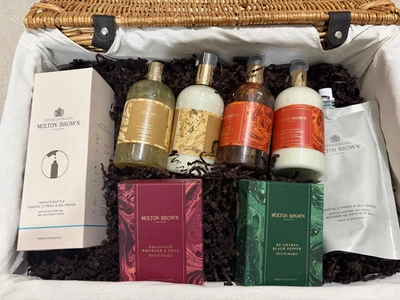 Molton Brown Festive Hamper Set Mandarin Spice Elderflower Coastal Cypress NEW - Image 1 of 2