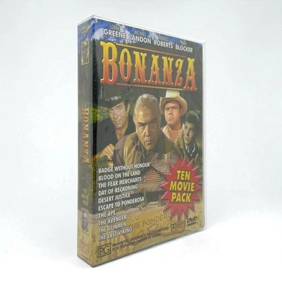 Bonanza: Ten Movie [Episode] Pack DVD Box Set - Region ALL, PAL - New & Sealed - Image 1 of 4