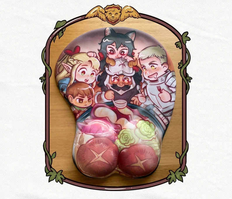 Delicious in Dungeon/Dungeon Meshi 3d Ergonomic Mousepad Mouse pad Wrist Rest - Image 1 of 4