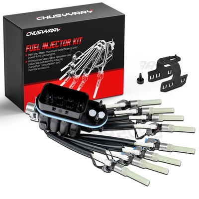 Juego de inyectores de araña de combustible para GMC Savana 2500 V8 1996-2002 5,7 L FJ504 93441235 Foto 1 de 4