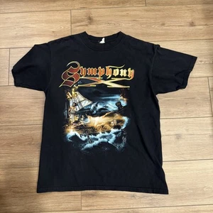 T-shirt vintage Symphony X uomo grande nera 2007 tour band metal concerto anni 90 - Foto 1 di 6