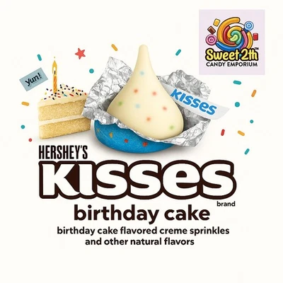 Doces para bolo de aniversário HERSHEY'S KISSES – Edição limitada embalados individualmente - Imagem 1 de 4