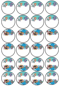 24 Muffin & Cupcake Aufleger  Oblate - Fondant  Paw Patrol C5 - Bild 1 von 1
