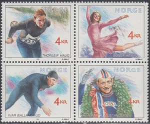 NORWEGEN SC # 984A-D CPL POSTFRISCH GOLDMEDAILLENGEWINNER bei OLYMPISCHEN SPIELEN - Bild 1 von 1