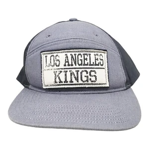 LA Kings '47 Brand Men's Gray Black Vintage Hockey Snapback Hat CapNHL  - Picture 1 of 9