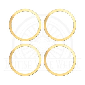 Gold (24K) Rings for Zenith Locking Knock off Spinner Caps - Blank, Set of 4 - Picture 1 of 6