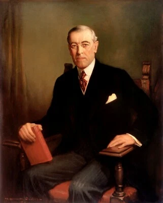 Póster Woodrow Wilson Retrato Presidencial Reproducción 13"x 19"  Foto 1 de 3