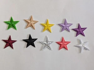 Multicolored Stars Iron-On Patches (1 Inch) – Free Shipping from the USA! - Picture 1 of 21