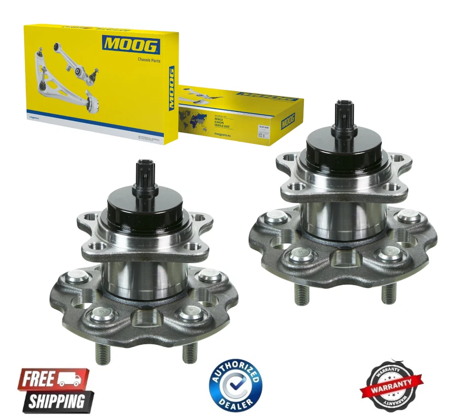 Par de cojinetes y bujes de rueda trasera MOOG para 12 13 14 15 - 19 Toyota Prius V Mirai Foto 1 de 1