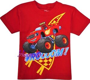 BLAZE & MONSTER MACHINES Red Tee T-Shirt NEW Toddler's Size 2T $16