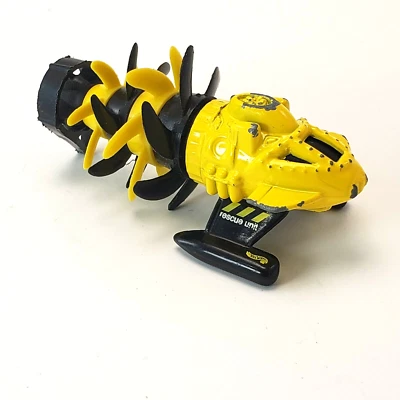 1998 Hot Wheels Ocean Blasters Fathom This Yellow and Black - Image 1 of 4