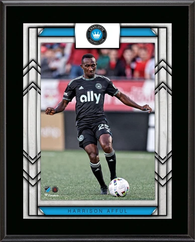 Harrison Afful Charlotte FC 10.5" x 13" Sublimated Player Plaque Cover