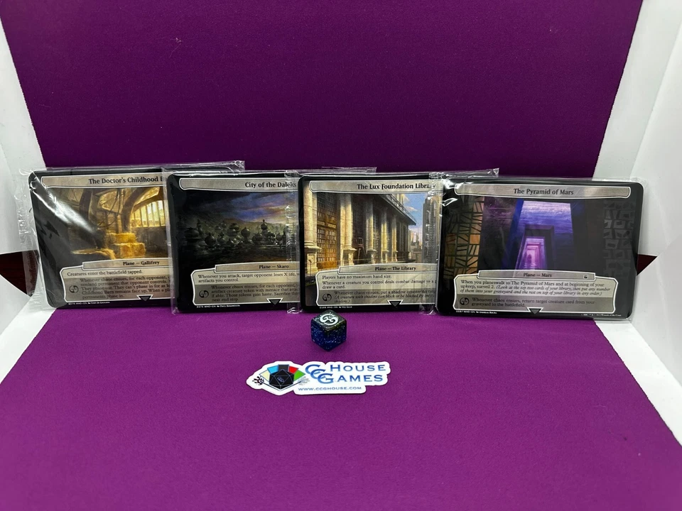 MTG Doctor Dr. Who Planechase Planes Complete Sealed Set & 1 Die NEW *CCGHouse* - Image 1 of 2