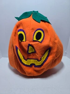 Halloween Pumpkin Covering Hanging Decoration Felt Self Fasten 16" - Picture 1 of 7