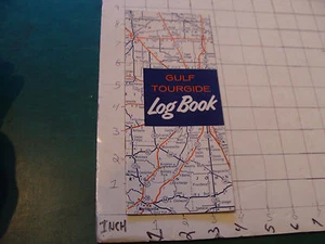 HIGH GRADE paper item: GULF TOURGIDE LOG BOOK lightly used, UNDATED, 50'S - Picture 1 of 9