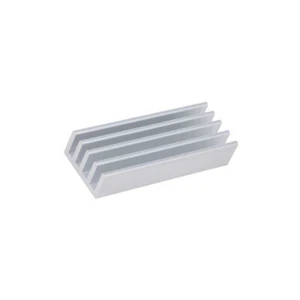 SK 632 50 AL Radiator: Embossed Ribbed Natural L: 50mm W: 19mm H: 10mm FISCHER - Picture 1 of 1