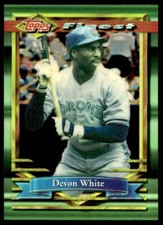 1994 Topps Finest Preproduction Refractor Devon White A31 Toronto Blue Jays #125