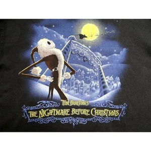 Camiseta negra de Tim Burton Pesadilla antes de Navidad para mujer talla L Disney Store - Imagen 1 de 10