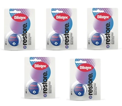 Blistex Medplus Lip Balm with SPF 15 for Year Round Protection - 7ml , pack of 5