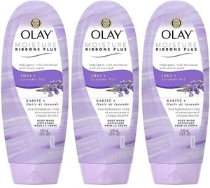OLAY Moisture Ribbons Plus Shea Plus Lavender Oil 18 oz (3 Pack) - Picture 1 of 1
